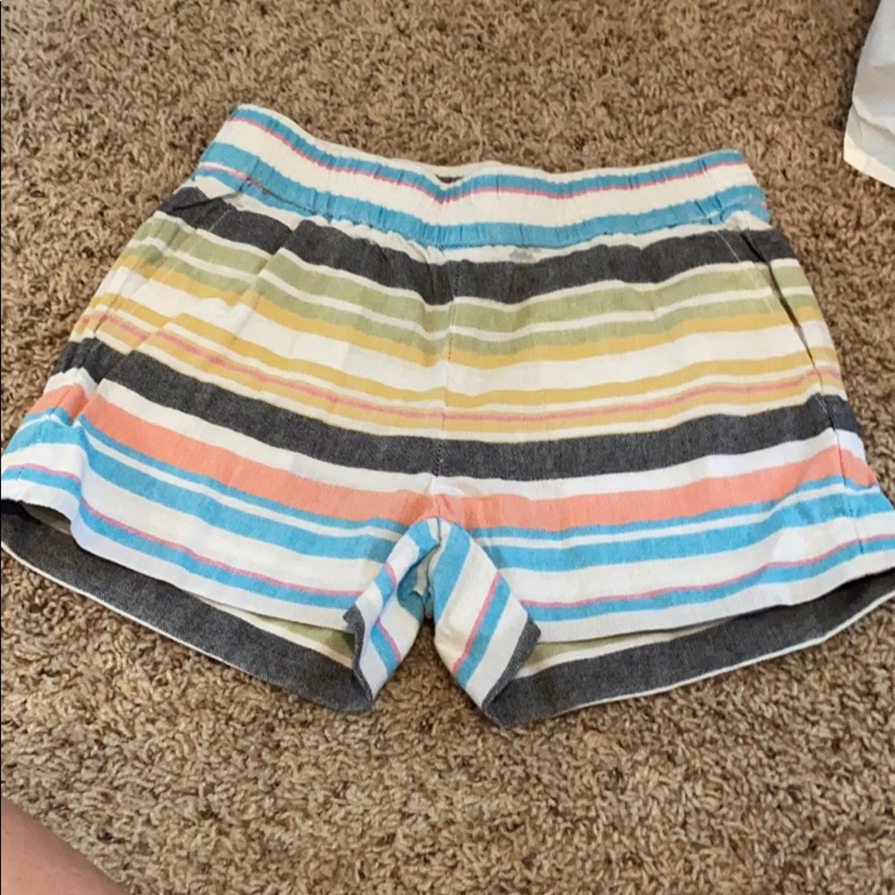 Striped JCrew shorts
